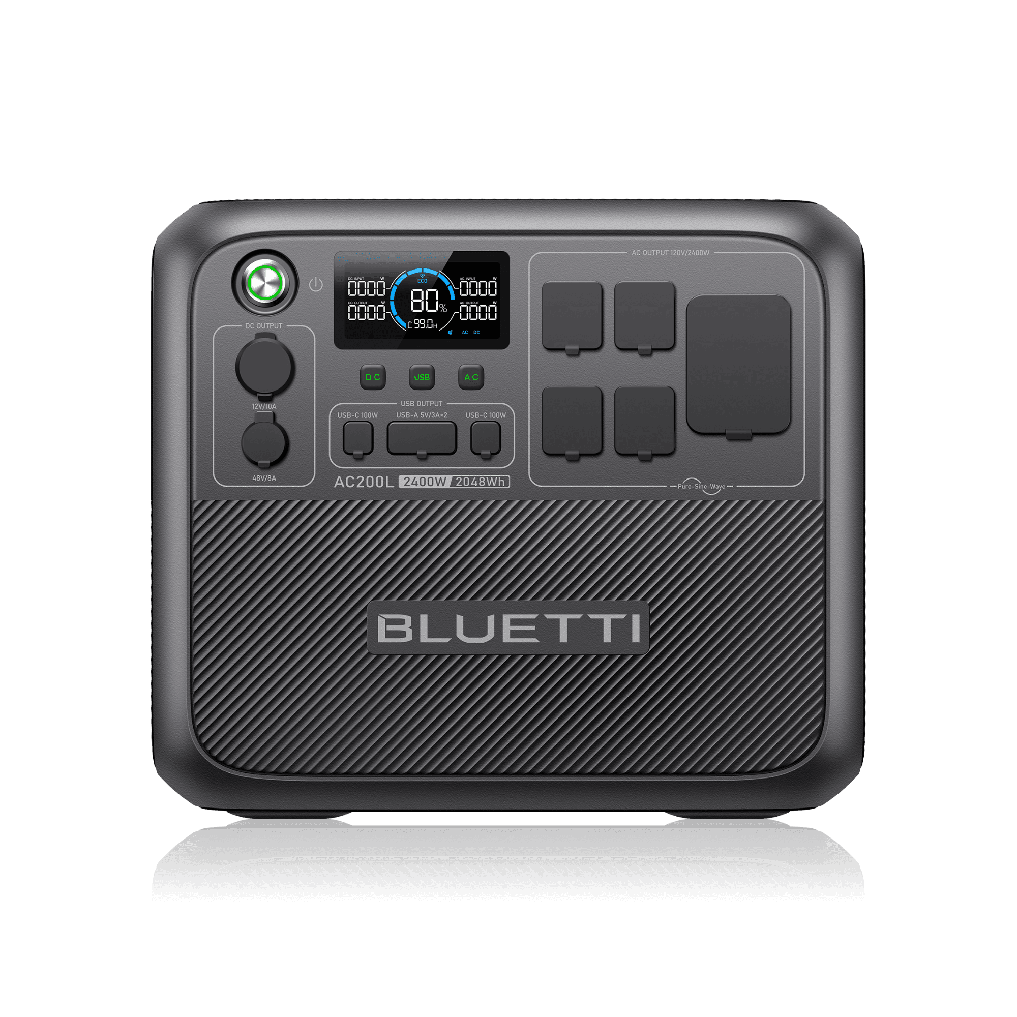 Bluetti AC200L portable power station — top solar generator pick for hurricane season preparedness